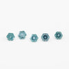 3 to 3.5mm Dark Teal Montana Sapphire Hexagons