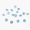 3 to 3.5mm Medium Blue Montana Sapphire Hexagons