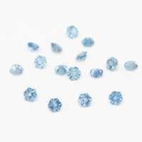 3 to 3.5mm Medium Blue Montana Sapphire Hexagons