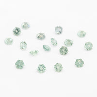 3 to 3.5mm Medium Green Montana Sapphire Hexagons