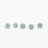 3 to 3.5mm Medium Green Montana Sapphire Hexagons