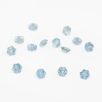 3 to 3.5mm Light Denim Montana Sapphire Hexagons