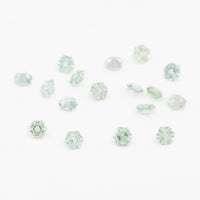 3 to 3.5mm Light Green Montana Sapphire Hexagons