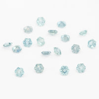 3 to 3.5mm Light Teal Montana Sapphire Hexagons