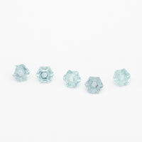 3 to 3.5mm Light Teal Montana Sapphire Hexagons
