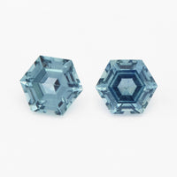4 to 4.5mm Dark Denim Montana Sapphire Hexagons