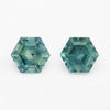 4 to 4.5mm Dark Teal Montana Sapphire Hexagons