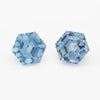 4 to 5.5mm Medium Blue Montana Sapphire Hexagons