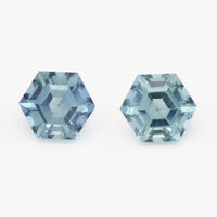 4 to 4.5mm Medium Denim Montana Sapphire Hexagons