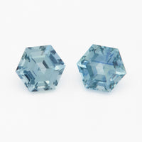 4 to 4.5mm Medium Denim Montana Sapphire Hexagons