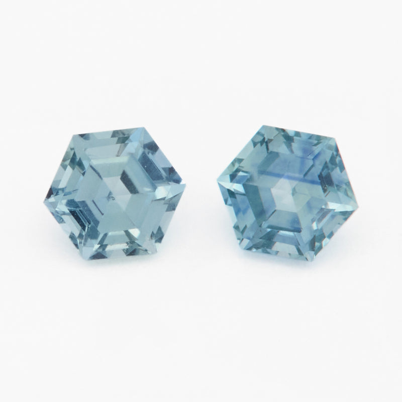 4 to 4.5mm Medium Denim Montana Sapphire Hexagons