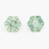 4 to 5mm Medium Green Montana Sapphire Hexagons