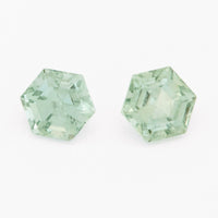 4 to 5mm Medium Green Montana Sapphire Hexagons