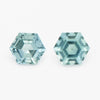 4 to 5.5mm Medium Teal Montana Sapphire Hexagons