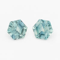 4 to 5.5mm Medium Teal Montana Sapphire Hexagons