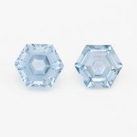 4 to 5mm Light Blue Montana Sapphire Hexagons