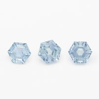 4 to 5mm Light Blue Montana Sapphire Hexagons