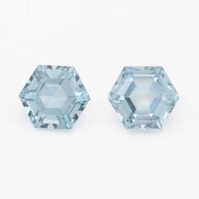 4 to 5mm Light Denim Montana Sapphire Hexagons