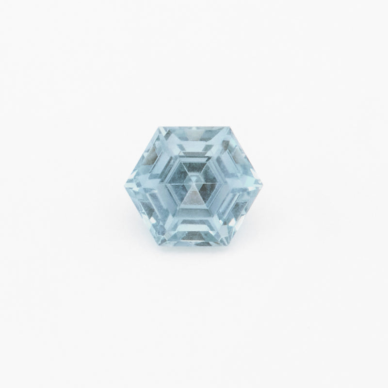 4 to 5mm Light Denim Montana Sapphire Hexagons