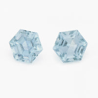 4 to 5mm Light Denim Montana Sapphire Hexagons