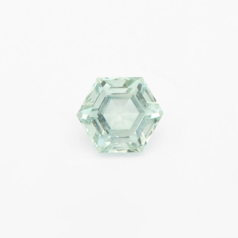 4 to 5mm Light Green Montana Sapphire Hexagons