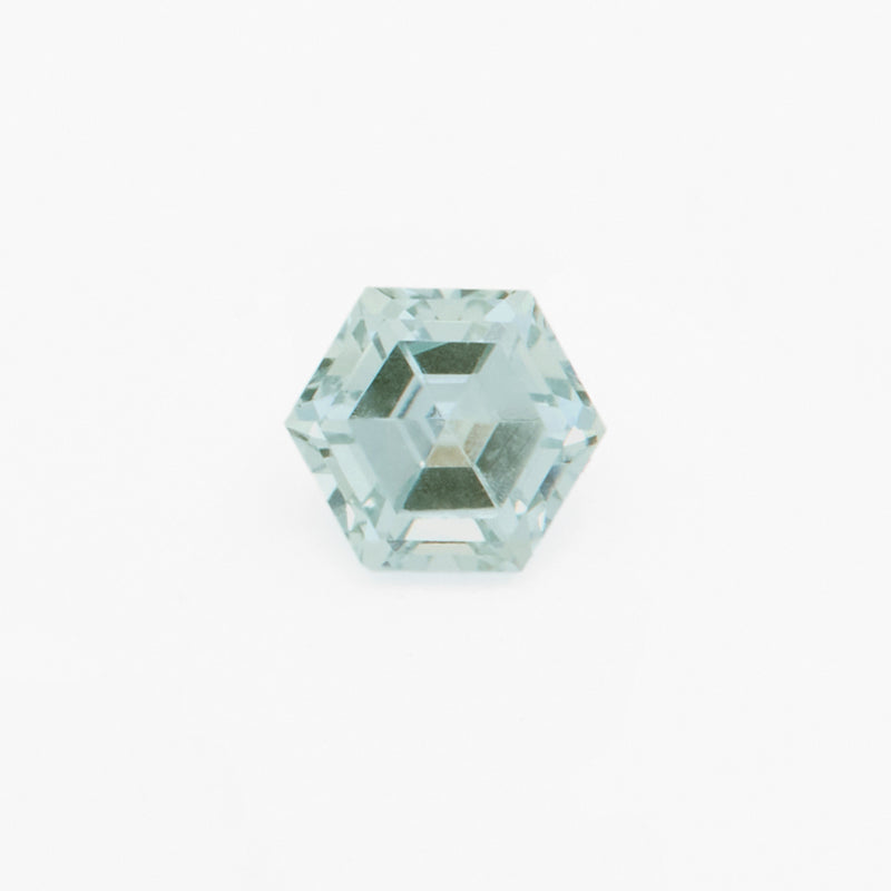 4 to 5.5mm Light Teal Montana Sapphire Hexagons
