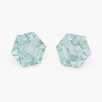 4 to 5.5mm Light Teal Montana Sapphire Hexagons