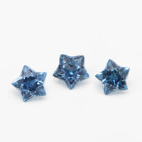 4 to 5mm Dark Blue Montana Sapphire Star Cuts