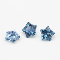 4 to 5mm Dark Blue Montana Sapphire Star Cuts