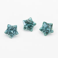 4 to 4.5mm Dark Teal Montana Sapphire Star Cuts
