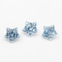 3.5 to 5mm Light Blue Montana Sapphire Star Cuts