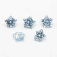3.5 to 5mm Light Blue Montana Sapphire Star Cuts