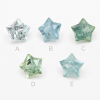 0.50 to 0.75ct One-of-a-Kind Montana Sapphire Star Cuts