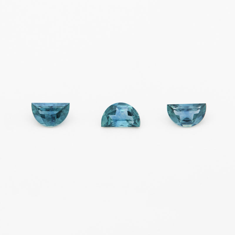 5x3mm Dark Denim Montana Sapphire Half Moons