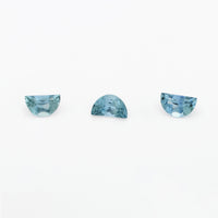 5x3mm Medium Denim Montana Sapphire Half Moons