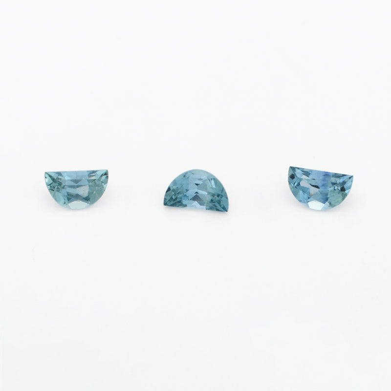 5x3mm Medium Denim Montana Sapphire Half Moons