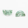 5x3 to 6x4mm Medium Green Montana Sapphire Half Moons
