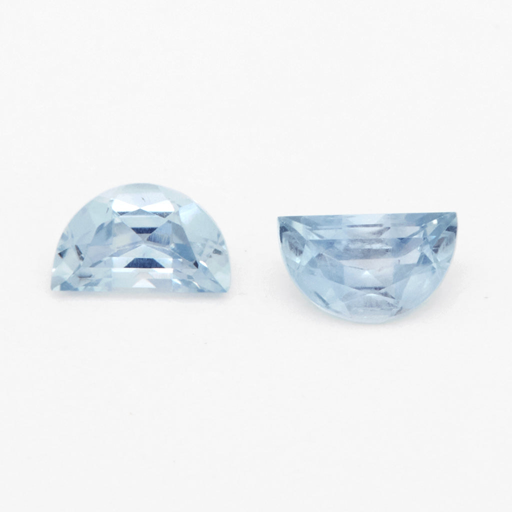 5x3 to 6x4mm Light Blue Montana Sapphire Half Moons – Columbia Gem