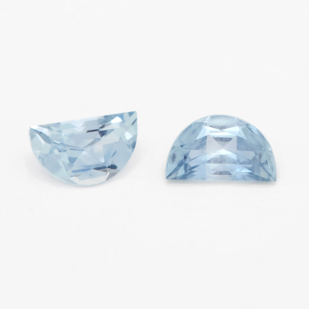 5x3 to 6x4mm Light Blue Montana Sapphire Half Moons – Columbia Gem