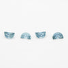 5x3 to 6x4mm Light Denim Montana Sapphire Half Moons