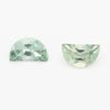5x3 to 6x4mm Light Green Montana Sapphire Half Moons