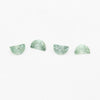 5x3 to 6x4mm Light Green Montana Sapphire Half Moons