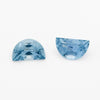 5x3 to 6x4mm Medium Blue Montana Sapphire Half Moons