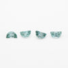 5x3 to 6x4mm Medium Teal Montana Sapphire Half Moons
