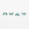 5x3 to 6x4mm Light Teal Montana Sapphire Half Moons