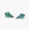 5x3 to 7x5mm Dark Teal Montana Sapphire Kites