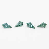5x3 to 7x5mm Dark Teal Montana Sapphire Kites
