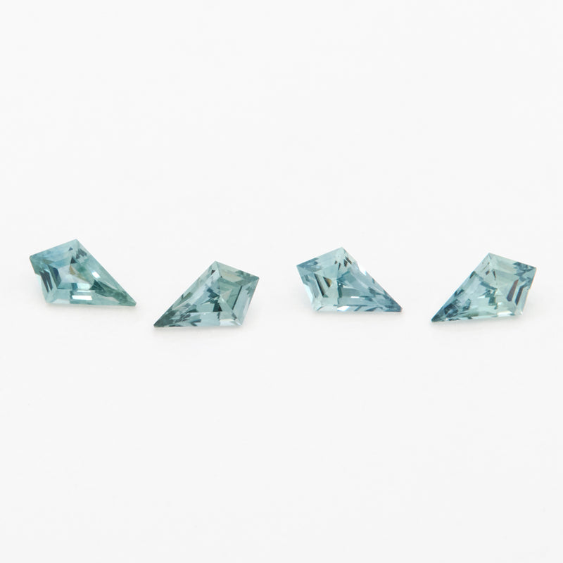 5x3 to 7x5mm Medium Teal Montana Sapphire Kites