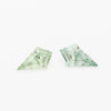 5x3 to 7x5mm Light Green Montana Sapphire Kites