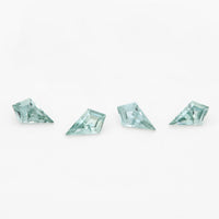 5x3 to 6x4mm Light Teal Montana Sapphire Kites